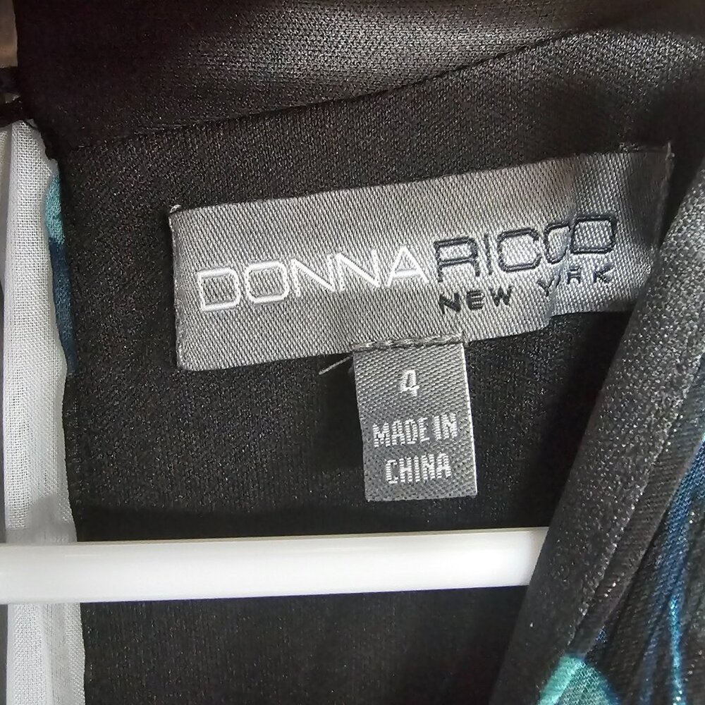 Donna Ricco Midi Dress Goth Whimsigoth Sheer Floral Metallic 4 NWT - Picture 11 of 15